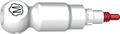 tioLogic® TWINFIT CAD/CAM scan abutment titanium M, platform, incl. retaining screw