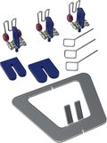 Elastisches Vorschubdoppelplatten-System nach Schaneng, Set