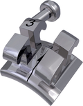 equilibrium® ti, Titanbrackets, Häkchen auf 3er, 1 Fall, Roth 22