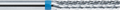 Super hard metal bur, with cross toothing cut, coarse, form: cylindrical, only side cutting