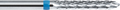 Super hard metal bur, with cross toothing cut, coarse, form: torpedo, cylindrical
