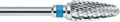 Super hard metal bur, with cross toothing cut, coarse, form: bullet