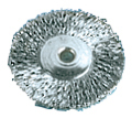 Brush, stainless steel, for handpiece, ø 21 mm