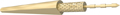 Dowel pin with retention, hard brass