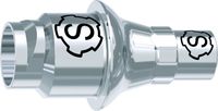 tioLogic® TWINFIT CAD/CAM titanium base S, conical, GH 1.5 mm, incl. AnoTite screw