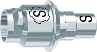 tioLogic® TWINFIT CAD/CAM titanium base S, platform, GH 0.5 mm, incl. AnoTite screw