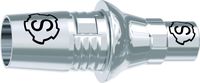 tioLogic® TWINFIT CAD/CAM titanium base S, CEREC, Sirona, conical, GH 1.5 mm, incl. AnoTite screw