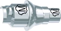 tioLogic® TWINFIT CAD/CAM titanium base M, conical, GH 1.5 mm, angulated screw aperture, incl. AnoTite screw