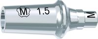 tioLogic® TWINFIT titanium abutment M, conical, GH 1.5 mm, incl. AnoTite screw