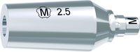 tioLogic® TWINFIT titanium abutment M, platform, GH 2.5 mm, anatomical, incl. AnoTite screw