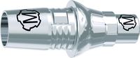 tioLogic® TWINFIT CAD/CAM titanium base M, CEREC, Sirona, conical, GH 1.5 mm, incl. AnoTite screw