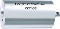 tioLogic® TWINFIT CAD/CAM titanium block M, PreForm, conical, incl. AnoTite screw