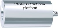 tioLogic® TWINFIT CAD/CAM Titanblock M, PreForm, platform, inkl. AnoTite Schraube