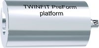 tioLogic® TWINFIT CAD/CAM titanium block M, PreForm, platform, incl. AnoTite screw