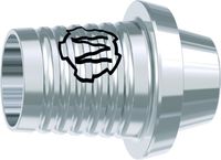 tioLogic® TWINFIT CAD/CAM titanium adhesive base M, platform, GH 0.7 mm, incl. AnoTite screw