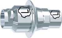 tioLogic® TWINFIT CAD/CAM Titanbasis L, conical, GH 1.5 mm, inkl. AnoTite Schraube