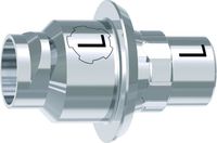 tioLogic® TWINFIT CAD/CAM Titanbasis L, platform, GH 0.5 mm, inkl. AnoTite Schraube