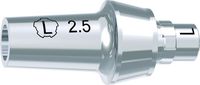 tioLogic® TWINFIT Titanaufbau L, platform, GH 2.5 mm, inkl. AnoTite Schraube