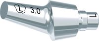 tioLogic® TWINFIT Titanaufbau L, platform, GH 3.0 mm, 20°, inkl. AnoTite Schraube