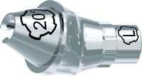 tioLogic® TWINFIT 4Base abutment L, conical, GH 3.2 mm, 20°, incl. AnoTite screw