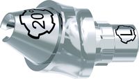 tioLogic® TWINFIT 4Base abutment L, platform, GH 3.2 mm, 20°, incl. AnoTite screw