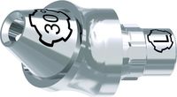tioLogic® TWINFIT 4Base abutment L, platform, GH 3.2 mm, 30°, incl. AnoTite screw