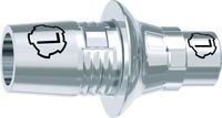 tioLogic® TWINFIT CAD/CAM Titanbasis L, CEREC, Sirona, conical, GH 1.5 mm, inkl. AnoTite Schraube