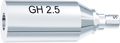 tioLogic® ST titanium abutment S, GH 2.5 mm, cylindrical, incl. AnoTite screw