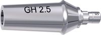 tioLogic® ST titanium abutment S, GH 2.5 mm, anatomical, incl. AnoTite screw