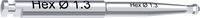 Kugelkopfschlüssel, für angulierten Schraubenkanal, ISO Schaft, SW 1.3, L 26.0 mm
