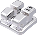 discovery®, metal bracket, tooth 22, 0° torque, 0° angulation, Standard Edgewise 18