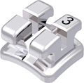 discovery®, metal bracket, tooth 23, 0° torque, 0° angulation, Standard Edgewise 18