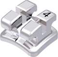 discovery®, metal bracket, tooth 24, 0° torque, 0° angulation, Standard Edgewise 18