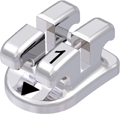 discovery®, metal bracket, tooth 31, 0° torque, 0° angulation, Standard Edgewise 18