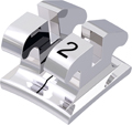 equilibrium® 2, metal bracket, tooth 32, -1° torque, 0° angulation, Roth 18