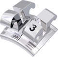 equilibrium® 2, metal bracket, tooth 33, -11° torque, +7° angulation, Roth 18