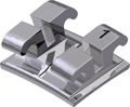equilibrium® ti, titanium bracket, tooth 21, +12° torque, +5° angulation, Roth 18