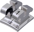equilibrium® ti, titanium bracket, tooth 31, -1° torque, 0° angulation, Roth 18