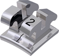 equilibrium® ti, titanium bracket, tooth 32, -1° torque, 0° angulation, Roth 18