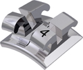 equilibrium® ti, titanium bracket, tooth 34, -17° torque, 0° angulation, Roth 18