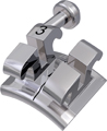 equilibrium® ti, Titanbracket mit Häkchen, Zahn 13, 0° Torque, +8° Angulation, McLaughlin-Bennett-Trevisi** 18