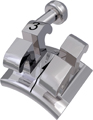 equilibrium® ti, Titanbracket mit Häkchen, Zahn 13, -2° Torque, +13° Angulation, Roth 22