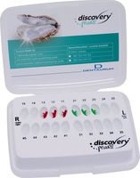discovery® pearl, Keramikbrackets, Häkchen auf 3er, 1 Fall, Zahn 13-11 / 21-23, Roth 22