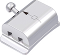 rematitan®, buccal tube DB, double rectangular, tooth 17-16 / 26-27 / 47-46 / 36-37, -10° torque, 0° offset, slot 18