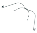 Facebow medium, with stop loops 90 mm, grey