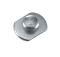 Button, broad base, short neck