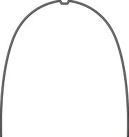 rematitan® LITE ideal arch with dimple, maxilla, round 0.30 mm / 12