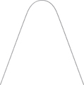 dentaflex® lingual arch, maxilla / mandible, round 0.38 mm / 15