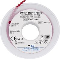 SUPER Elasto-Force Kunststoffkette, mit Steg, rot