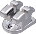 topic, nickle-free metal bracket, tooth 42-41 / 31-32, -1° torque, 0° angulation, Roth 18